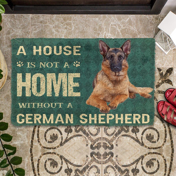 Gearhumans 3D A House Is Not A Home German Shepherd Dog Doormat
