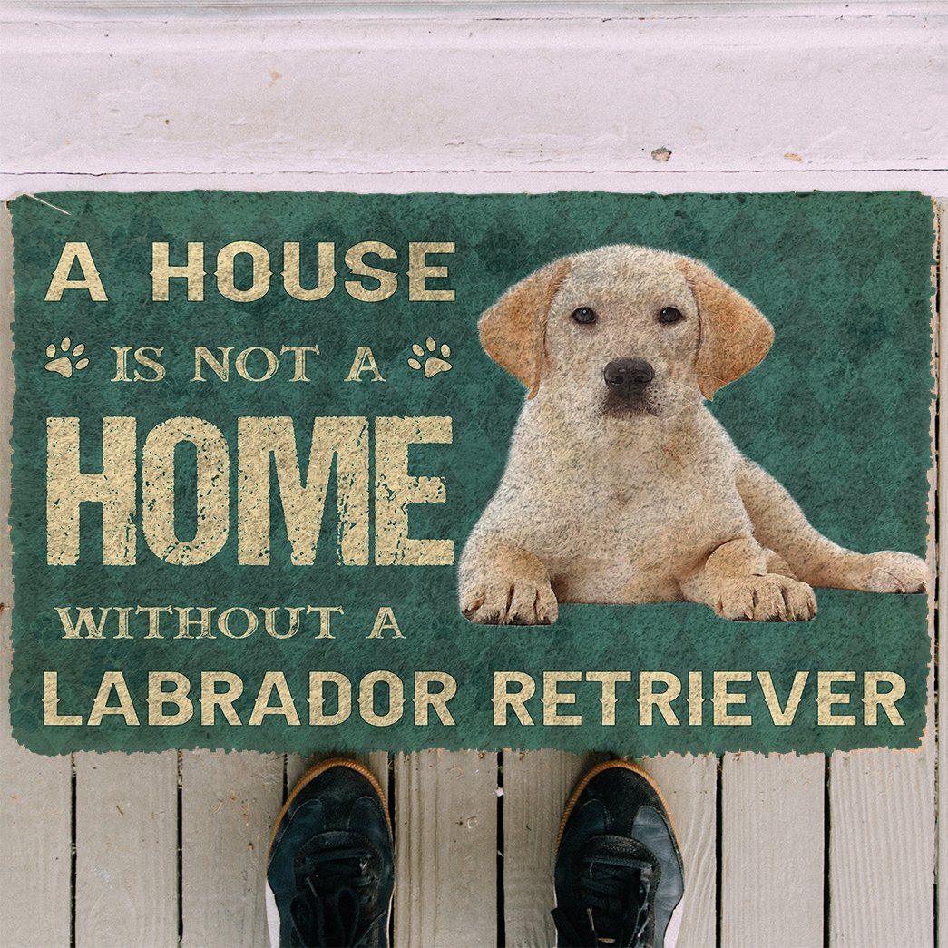 Gearhuman 3D A House Is Not A Home Labrador Retrievers Dog Doormat GV290117 Doormat