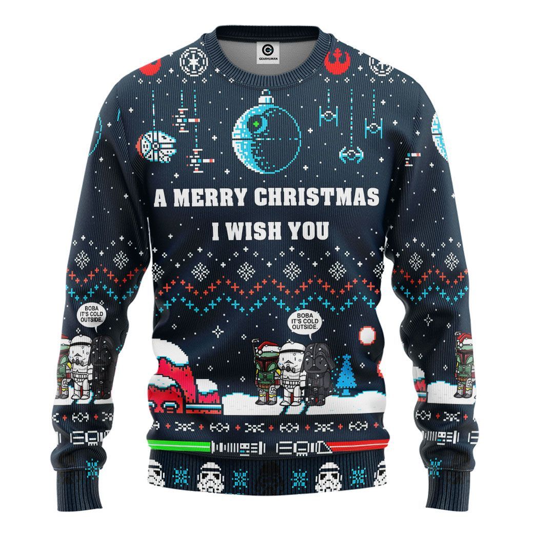 Gearhuman 3D A Merry Christmas I Wish You Custom Tshirt Hoodie Apparel CW29106 3D Apparel Long Sleeve S 
