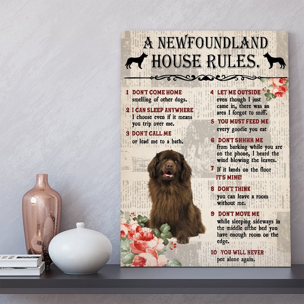 Gearhuman 3D A Newfoundland House Rules Canvas GK040228 Canvas