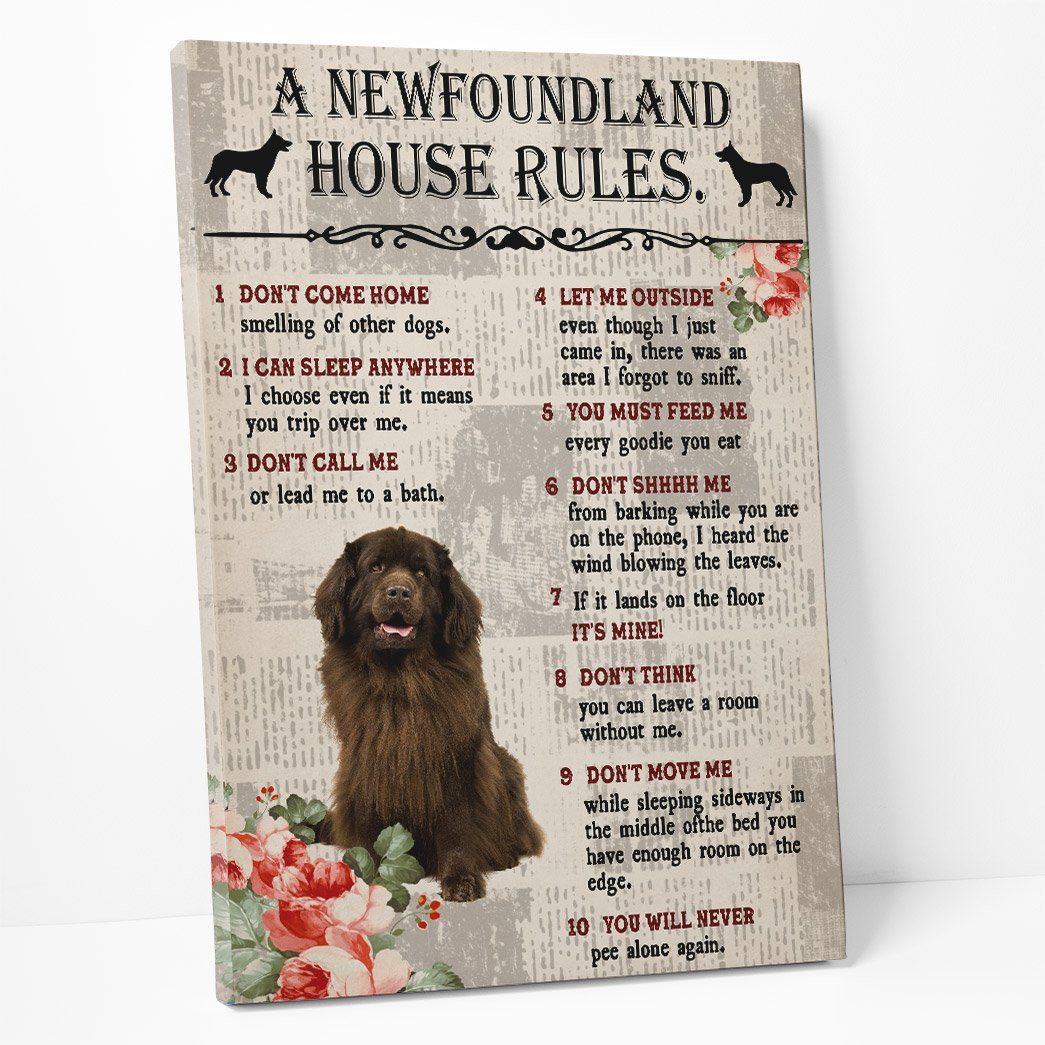 Gearhuman 3D A Newfoundland House Rules Canvas GK040228 Canvas