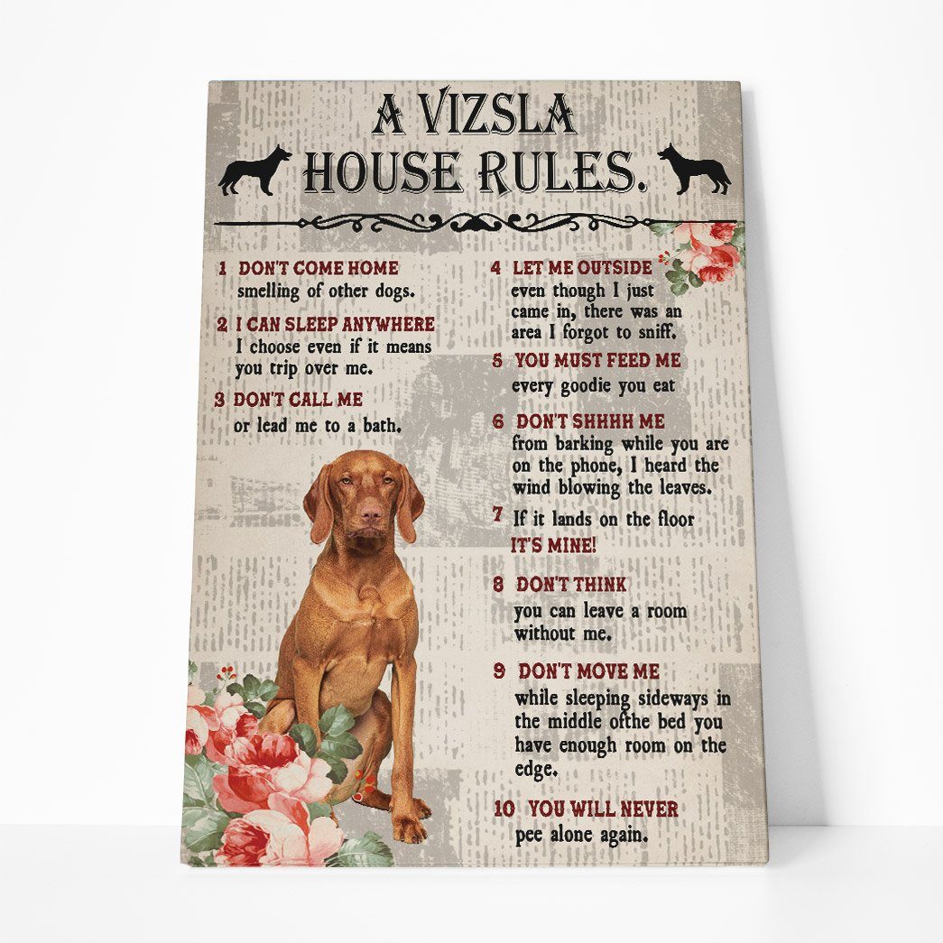 Gearhuman 3D A Vizsla House Rules Canvas GK04029 Canvas 1 Piece Non Frame M