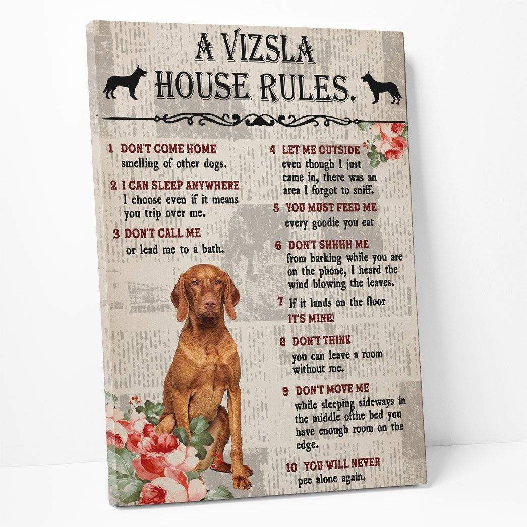 Gearhuman 3D A Vizsla House Rules Canvas GK04029 Canvas