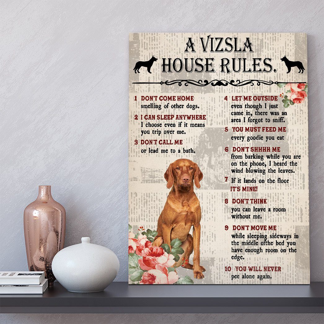 Gearhuman 3D A Vizsla House Rules Canvas GK04029 Canvas