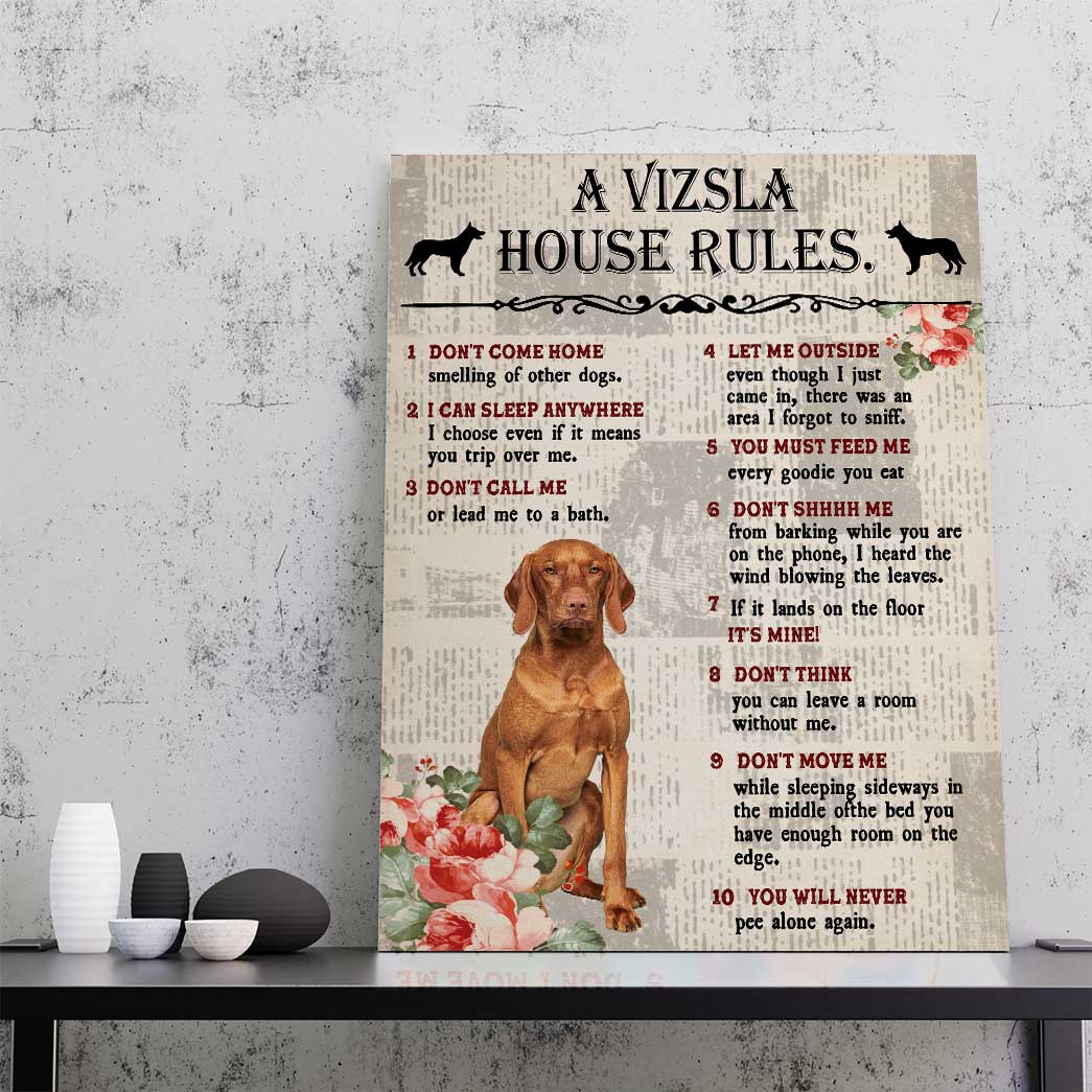 Gearhuman 3D A Vizsla House Rules Canvas GK04029 Canvas