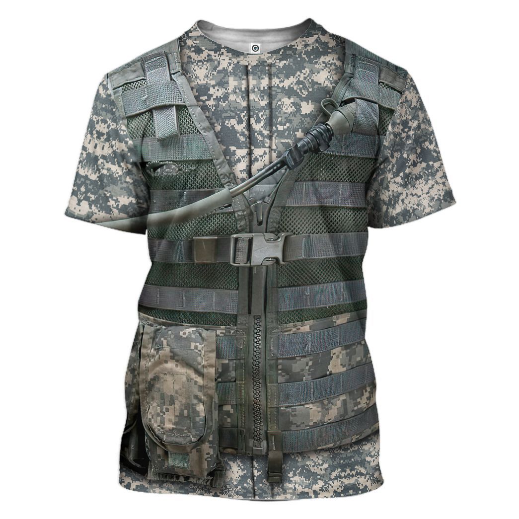 Gearhuman 3D AIRBORNE UNIFORM Custom Name Tshirt Hoodie Appreal CK19117 3D Apparel T-Shirt S 