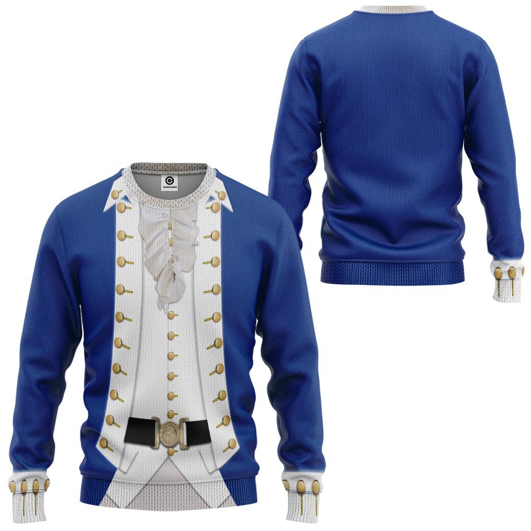 Gearhuman 3D Alexander Hamilton Custom Ugly Sweatshirt GV13103 Sweatshirt 