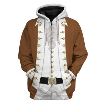 Gearhumans 3D Alexander HamiltonHoodie Apparel