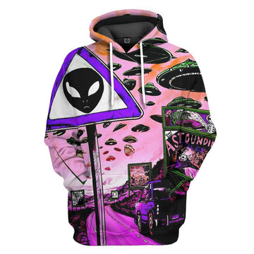 Gearhumans 3D Aliens Are Coming To Earth Custom Hoodie Apparel