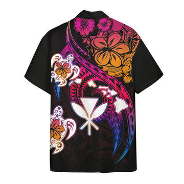 Gearhuman 3D Amazing Polynesian Hawaii Frangipani Flower Custom Short Sleeve Shirt