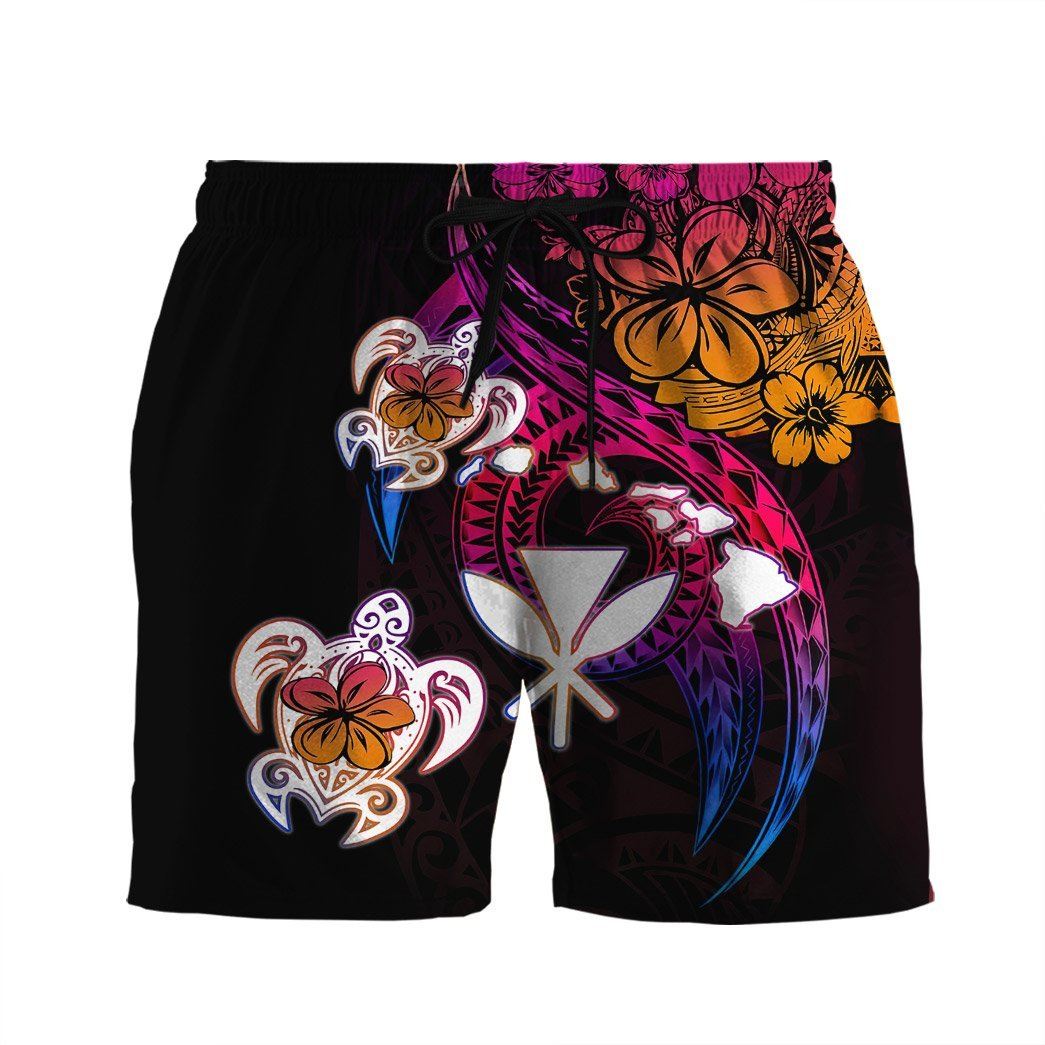 Gearhuman 3D Amazing Polynesian Hawaii Frangipani Flower Custom Short Sleeve Shirt GS23062119 Hawai Shirt Men Shorts S 
