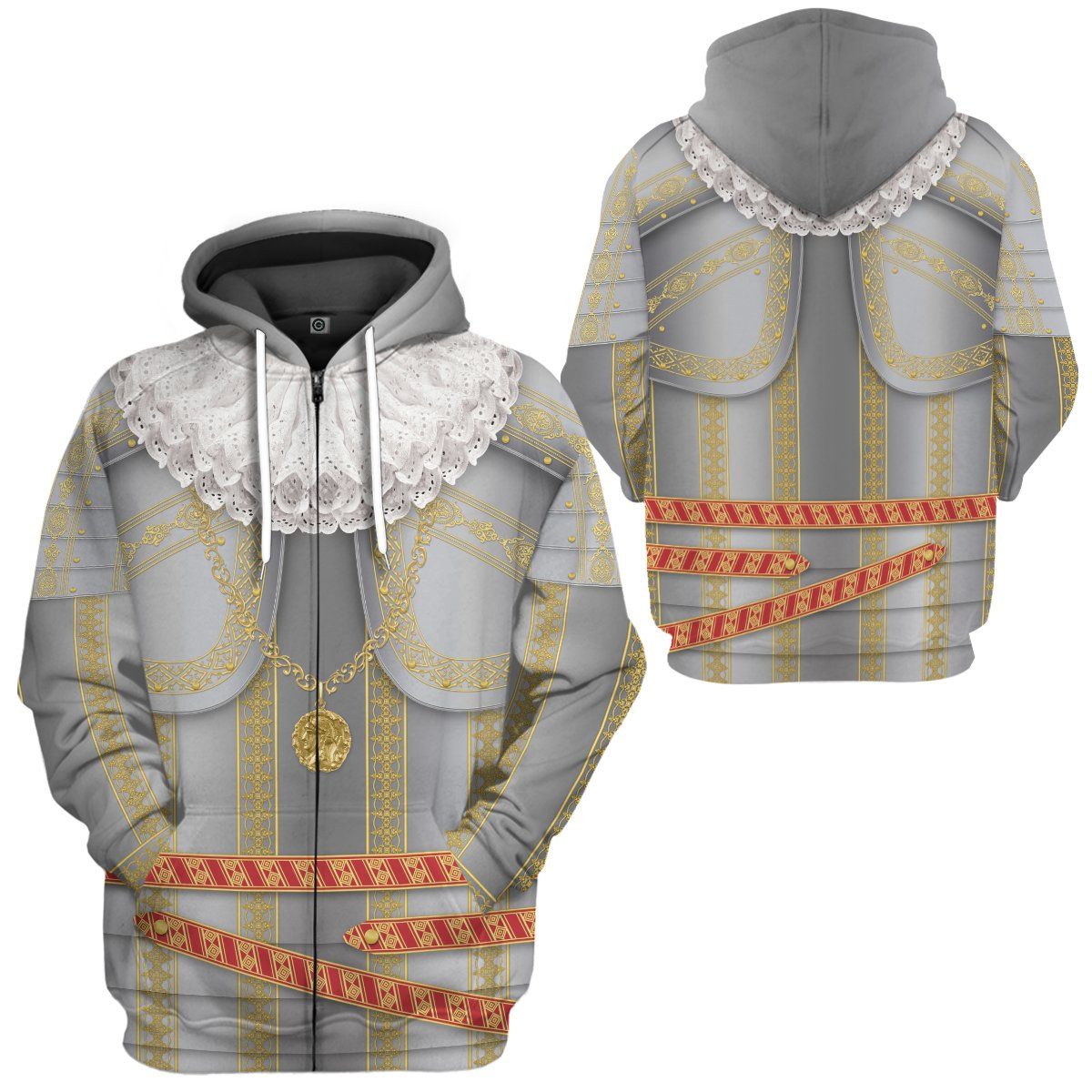 Gearhuman 3D Ambrogio Spinola Custom Hoodie Apparel GV040915 3D Custom Fleece Hoodies 