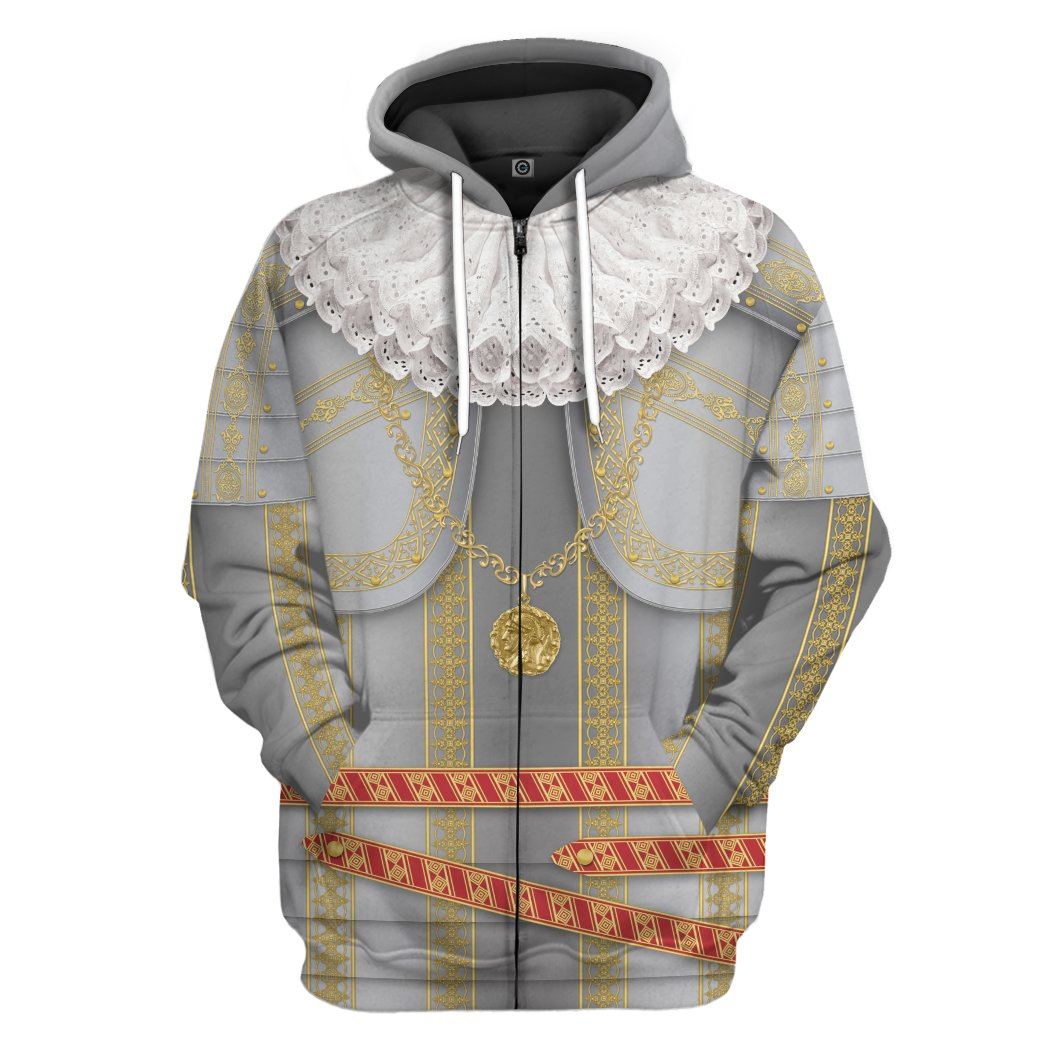 Gearhuman 3D Ambrogio Spinola Custom Hoodie Apparel GV040915 3D Custom Fleece Hoodies Zip Hoodie S 