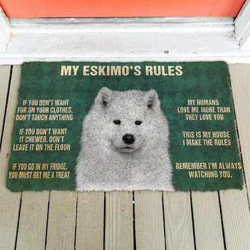 Gearhumans 3D American Eskimo's Rules Doormat