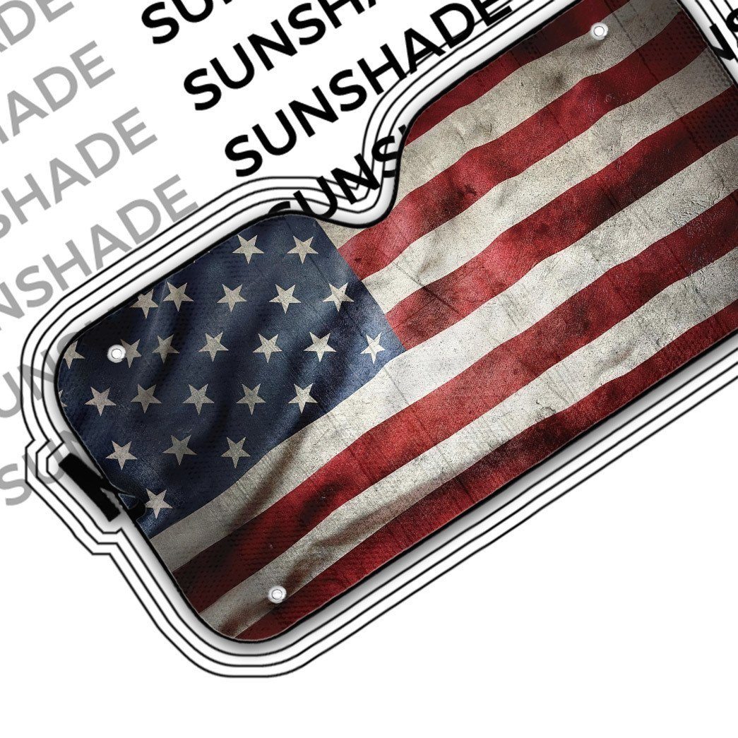 Gearhuman 3D American Flag Auto Sunshade ZK2805217 Auto Sunshade 