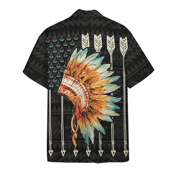 Gearhuman 3D American Native Flag Hawaii Shirt