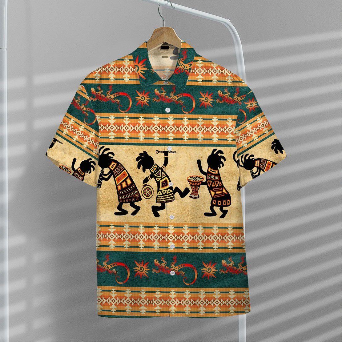 Gearhuman 3D American Native Hawaii Shirt ZK1705213 Hawai Shirt 
