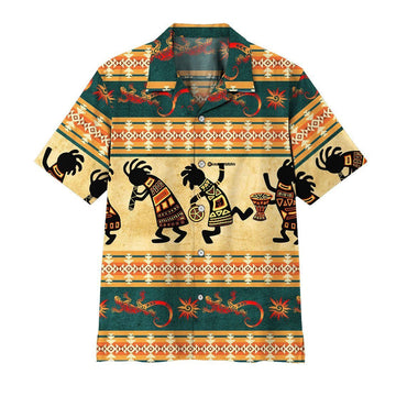Gearhuman 3D American Native Hawaii Shirt ZK1705213 Hawai Shirt Short Sleeve Shirt S 