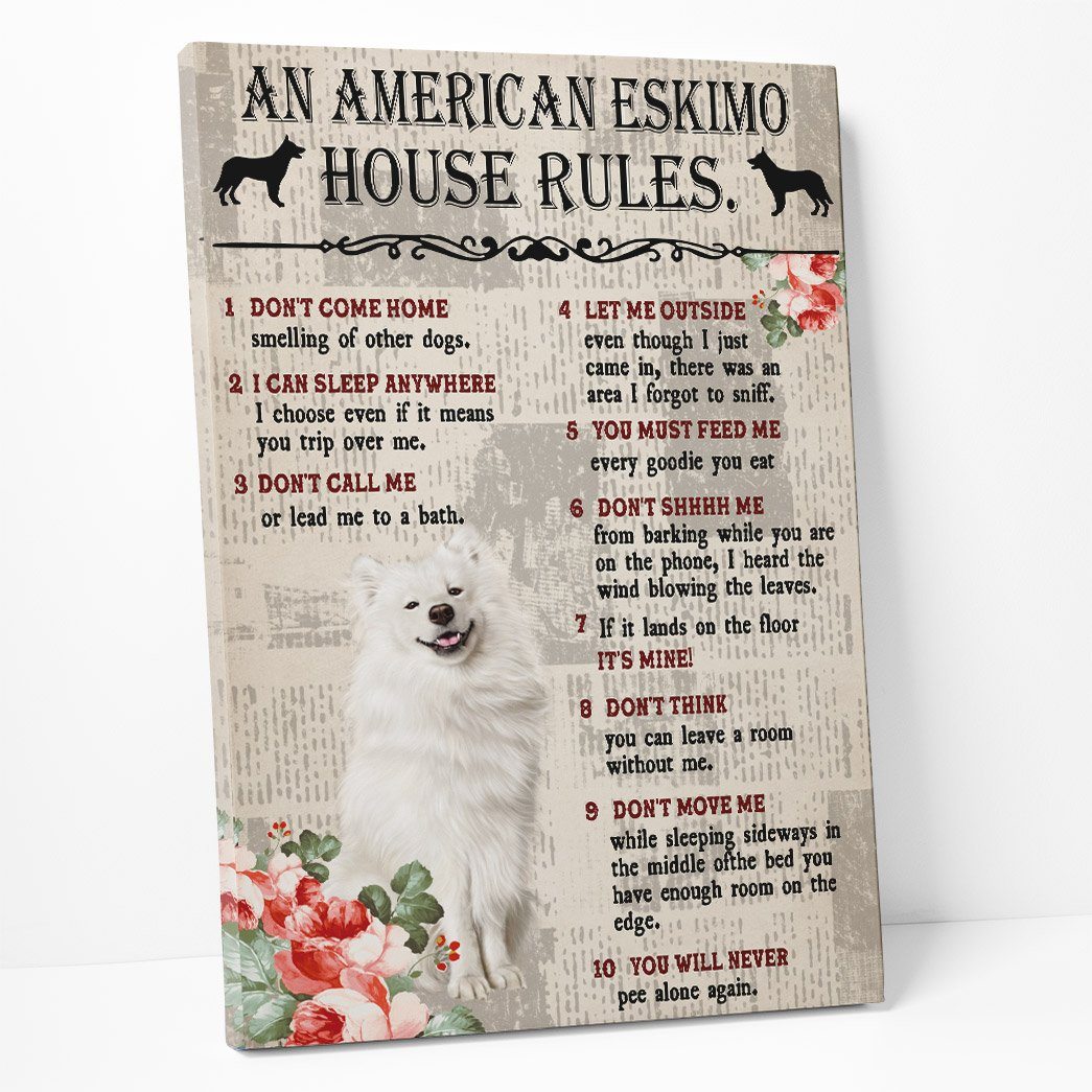 Gearhuman 3D An American Eskimo House Rules Canvas GK040212 Canvas