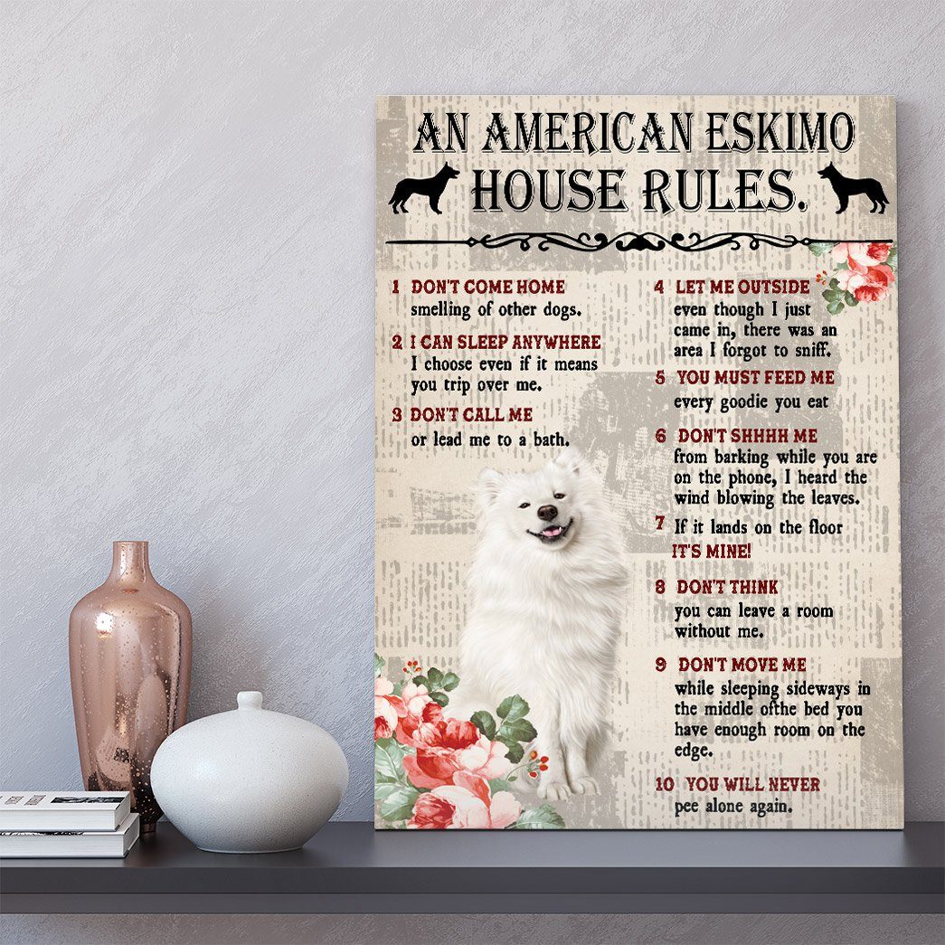 Gearhuman 3D An American Eskimo House Rules Canvas GK040212 Canvas