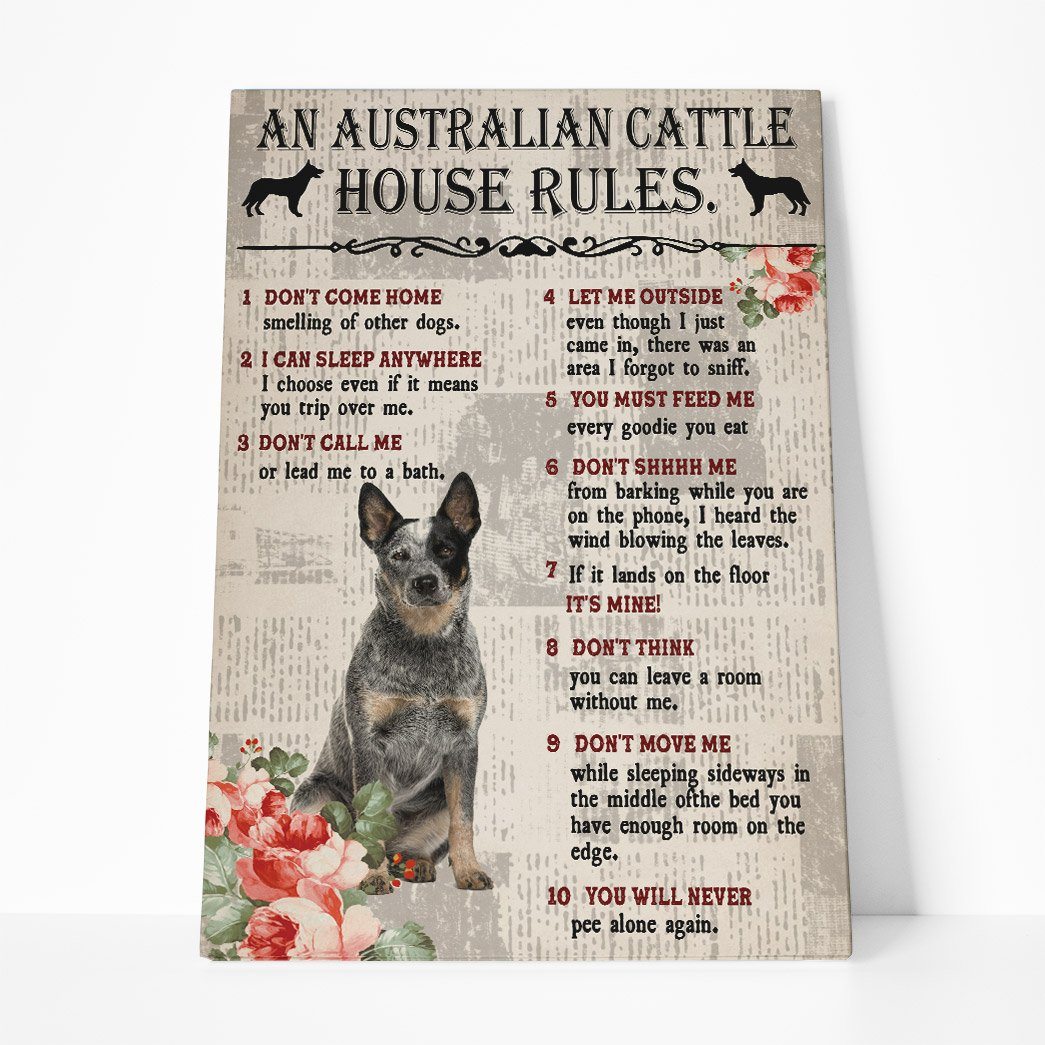 Gearhuman 3D An Australian Cattle House Rules Canvas GK04028 Canvas 1 Piece Non Frame M