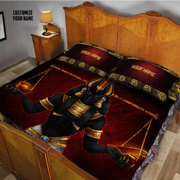 Gearhuman 3D Ancient Egypt God Custom Name Quilt Set GW06016 Quilt Set 