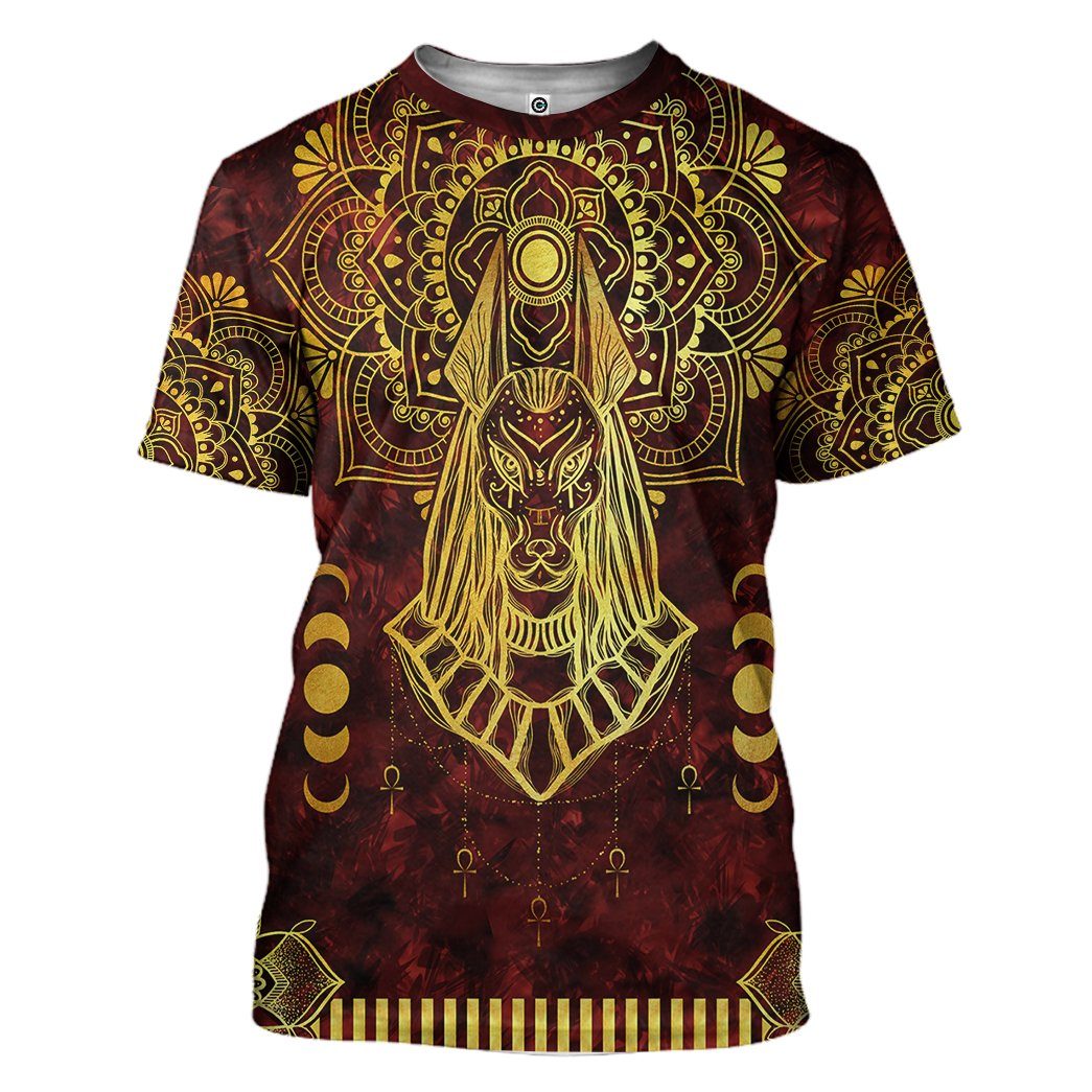 Gearhumans 3D Anubis Egypt Custom Tshirt Hoodie Apparel
