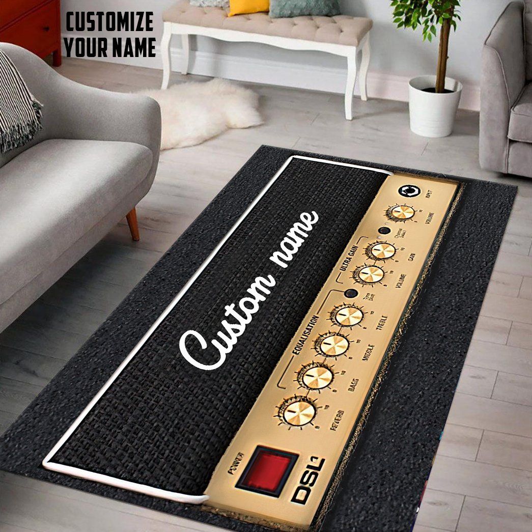 GearHuman 3D Area Rug Floor Rock Speaker Custom Carpet GR150122 Square Carpet 