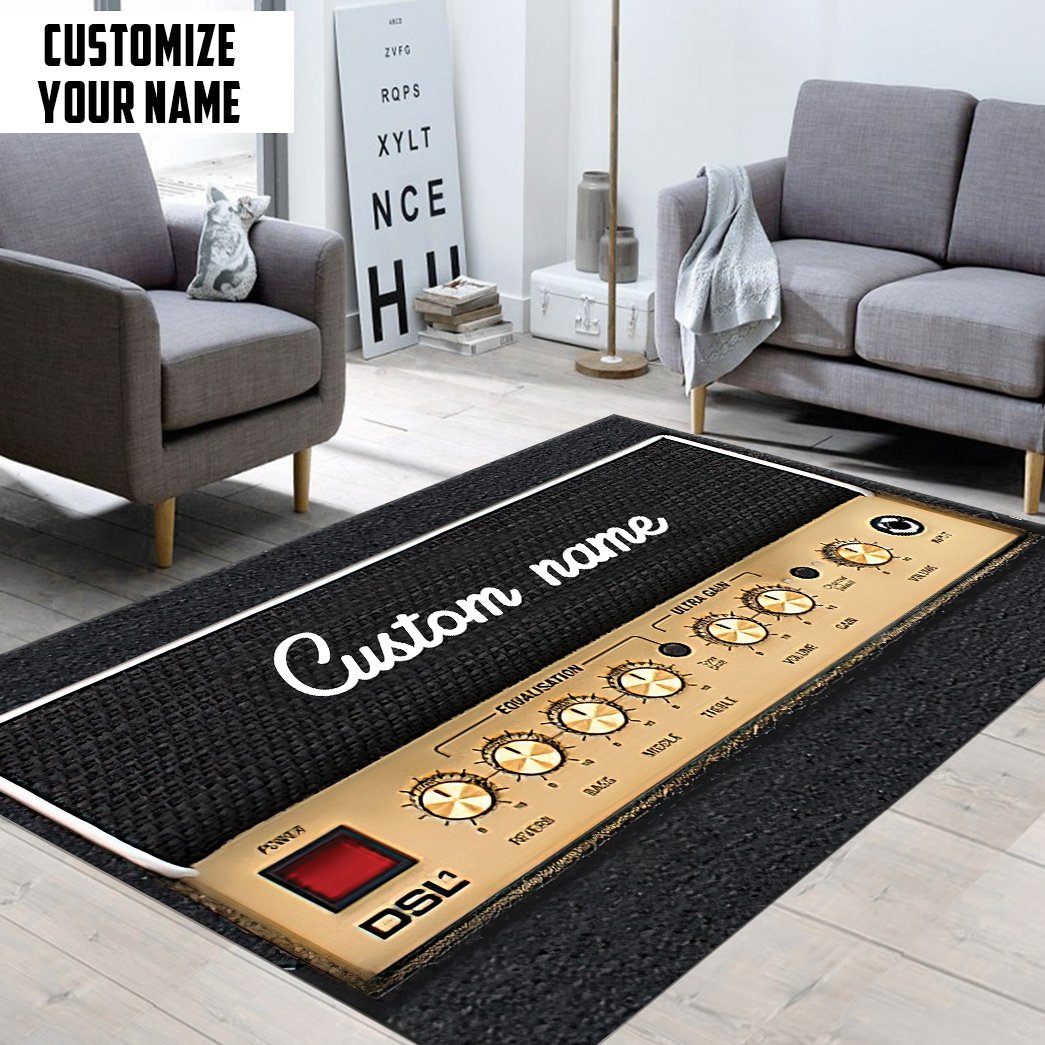 GearHuman 3D Area Rug Floor Rock Speaker Custom Carpet GR150122 Square Carpet 