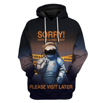 Gearhumans 3D Astronaut Space Custom Hoodie Apparel