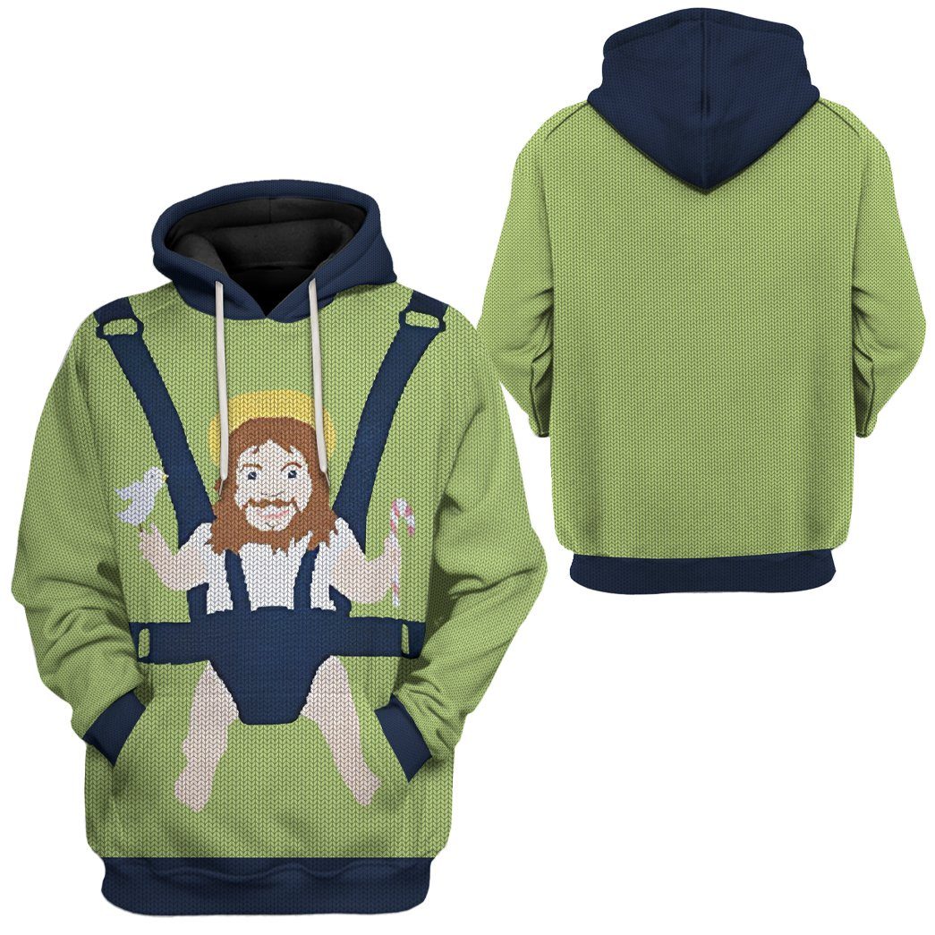 Gearhuman 3D Baby Jesus Custom Tshirt Hoodie Apparel GW21106 3D Apparel 