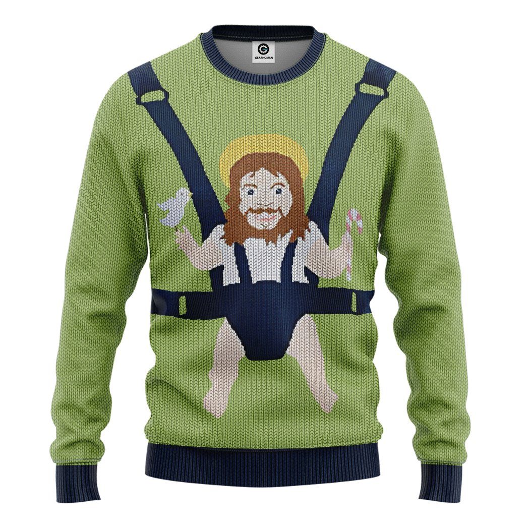 Gearhuman 3D Baby Jesus Custom Tshirt Hoodie Apparel GW21106 3D Apparel 