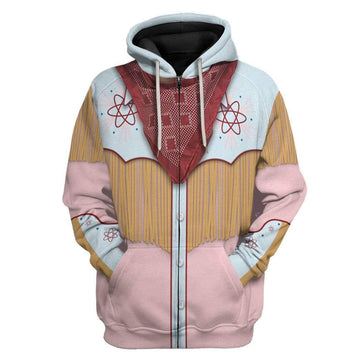 Gearhumans 3D Back To The Future III Hoodie Apparel