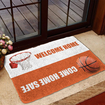 Gearhumans 3D Baseketball Welcome Home Custom Doormat