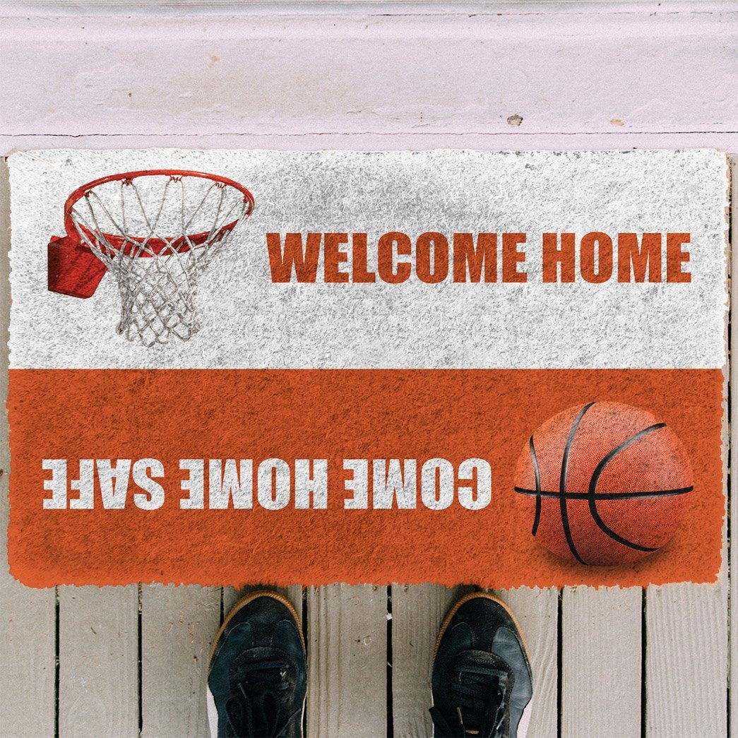 Gearhuman 3D Baseketball Welcome Home Custom Doormat GB23025 Doormat
