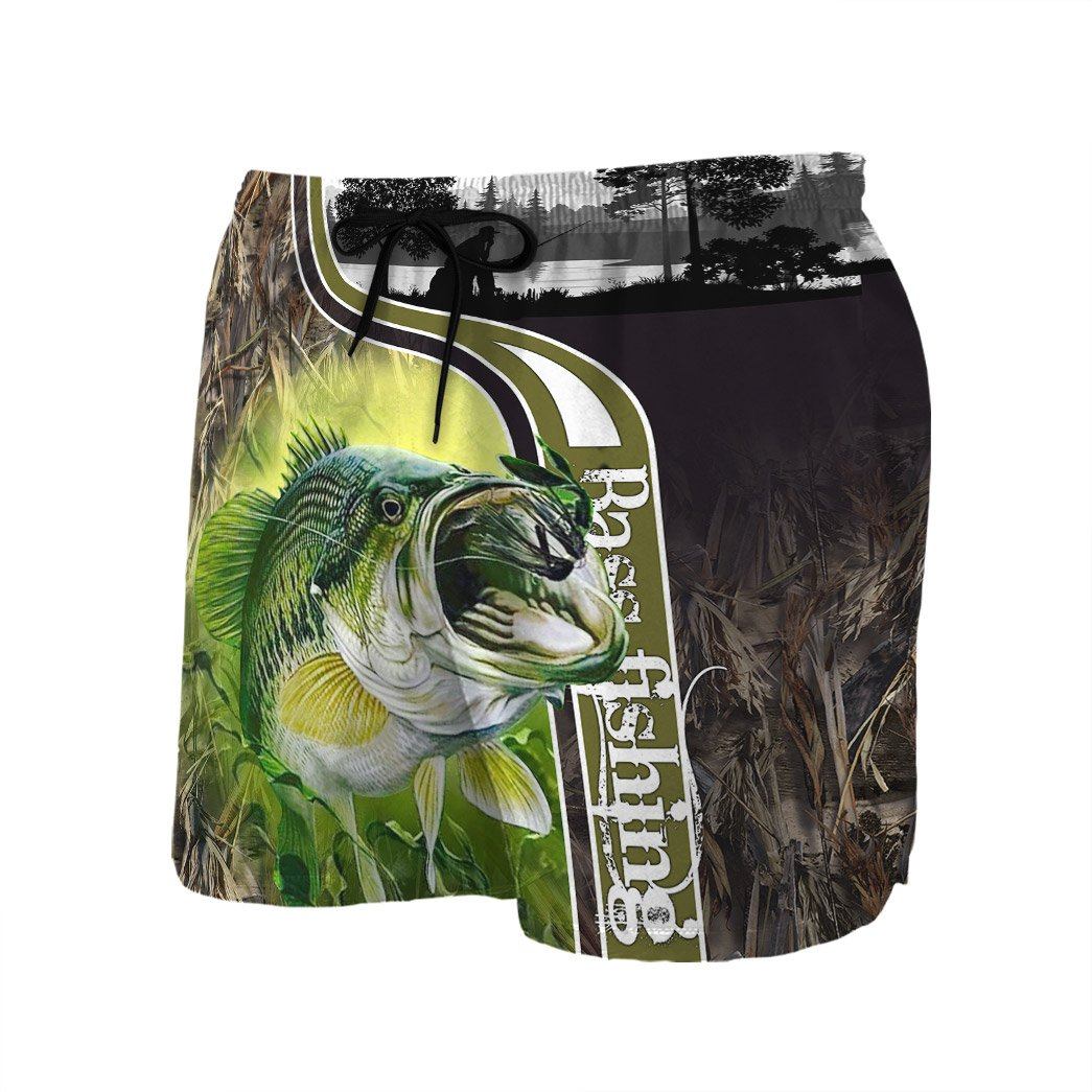 Gearhuman 3D Bass Fishing Custom Shorts GB18029 Men Shorts