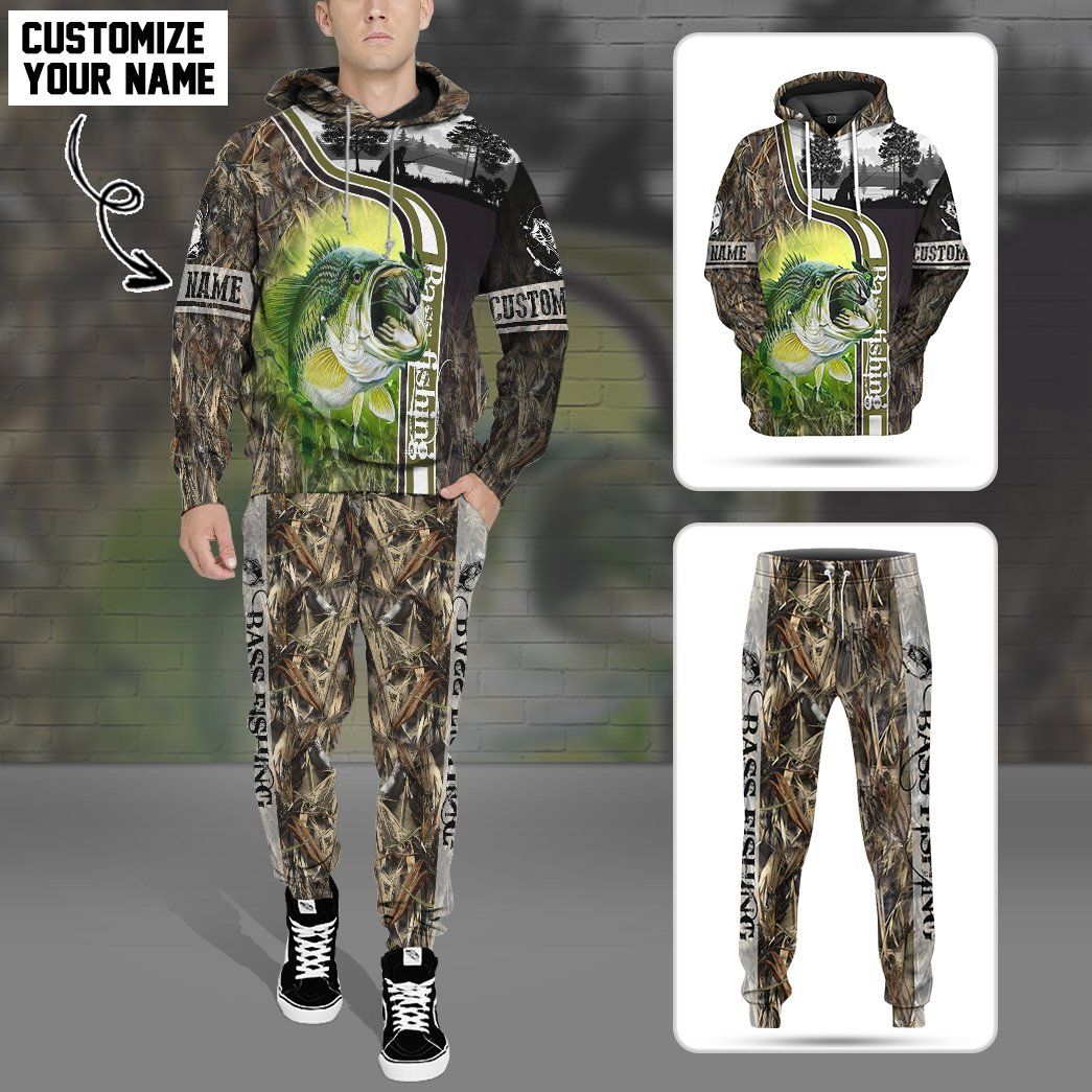 Gearhuman 3D Bass Fishing Custom Sweatpants GB180210 Sweatpants