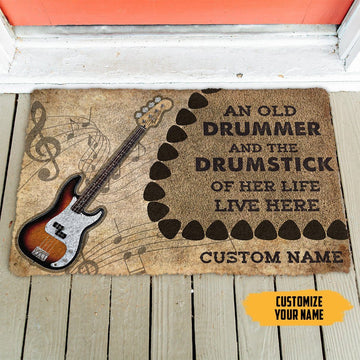 Gearhumans GearHuman 3D Bass Guitars Guitars An Old Guitarist Custom Doormat