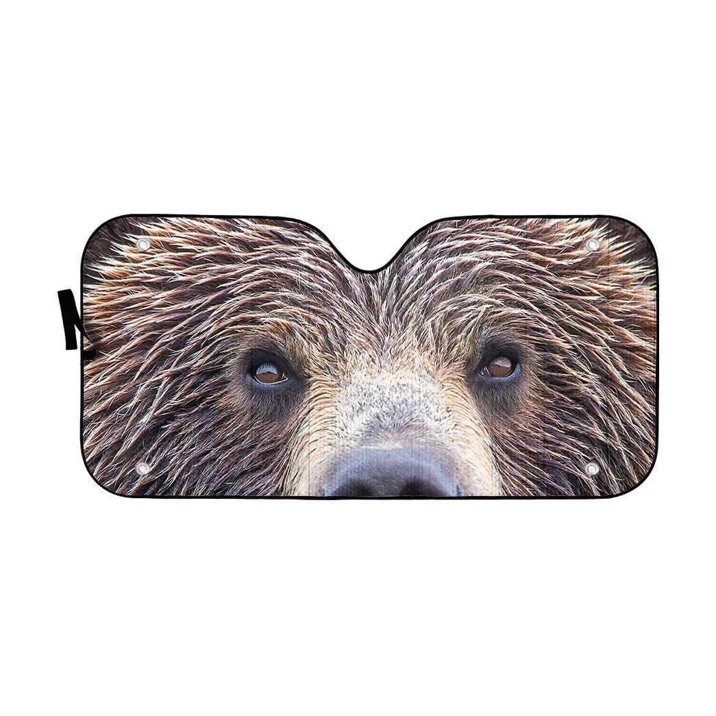 Gearhuman 3D Bear Eyes Sunshade ZK0207219 Auto Sunshade 57''x27.5'' 