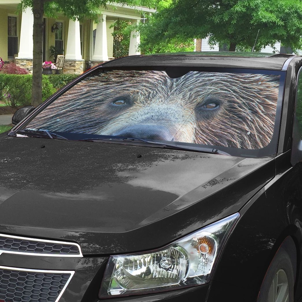 Gearhuman 3D Bear Eyes Sunshade ZK0207219 Auto Sunshade 