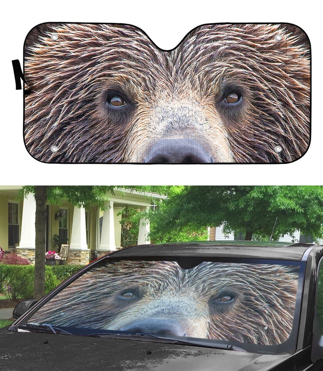 Gearhuman 3D Bear Eyes Sunshade ZK0207219 Auto Sunshade 