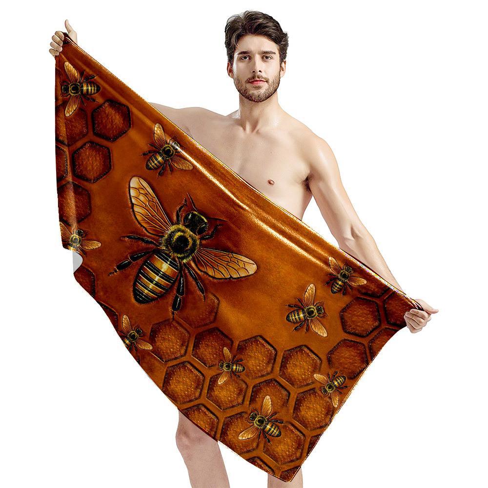 Gearhuman 3D Bee Beach Towel ZZ0706215 Towel 