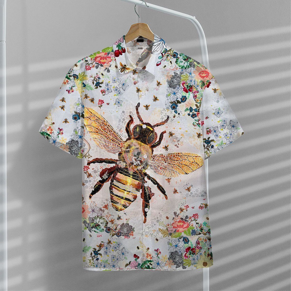 Gearhuman 3D Bee Hawaii Shirt ZZ0406211 Hawai Shirt 