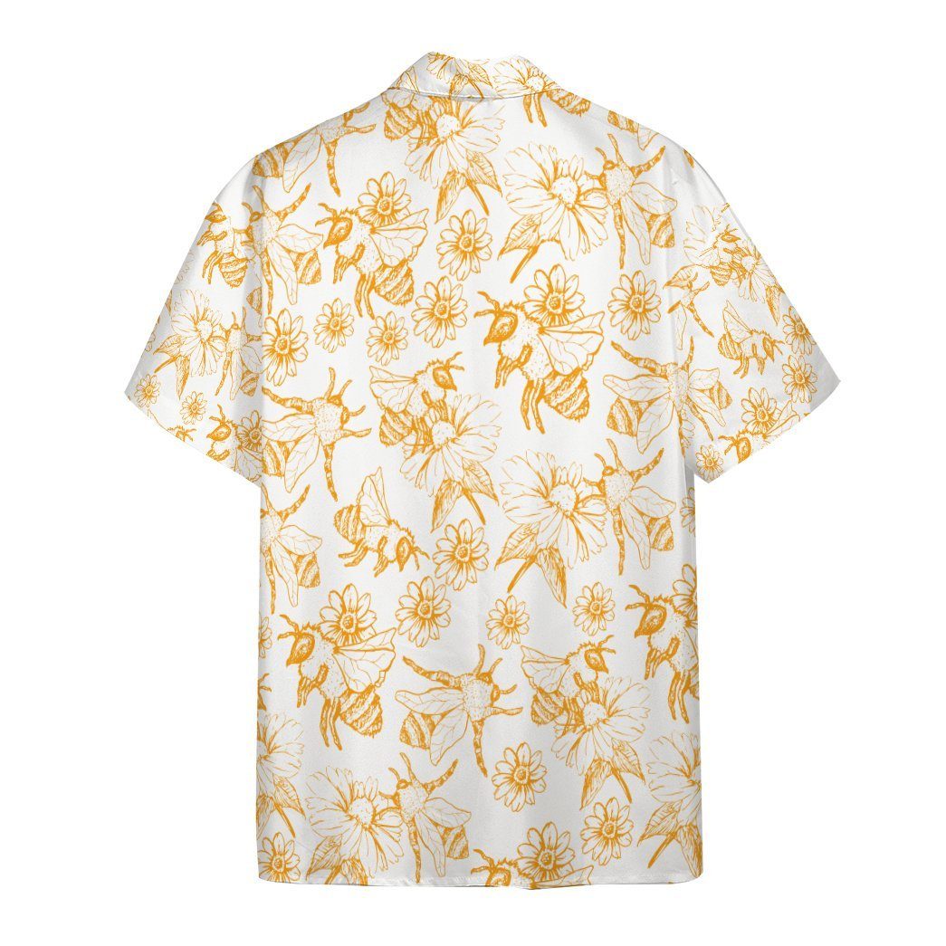 Gearhuman 3D Bees Hawaii Shirt ZK03062112 Hawai Shirt 