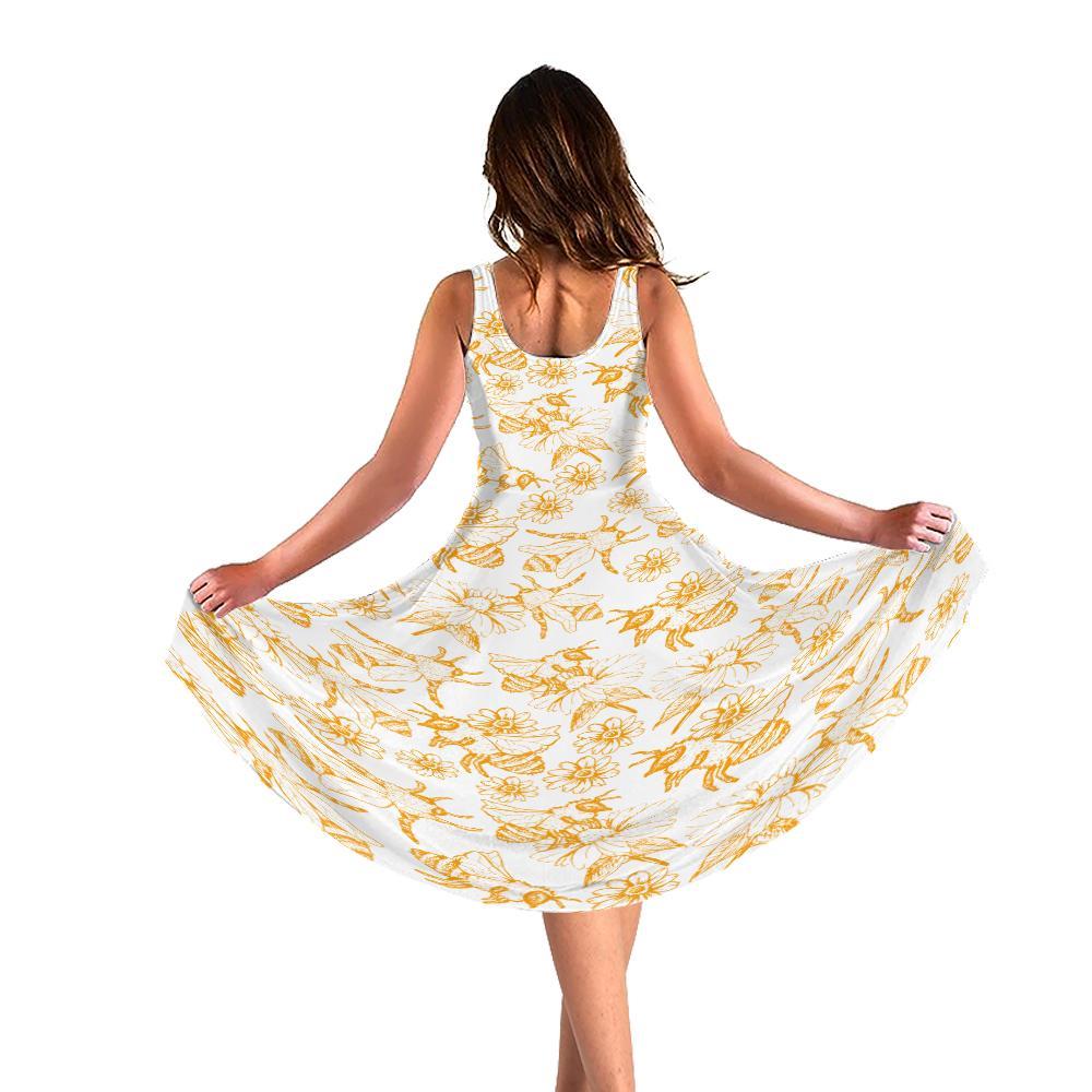 Gearhuman 3D Bees Women Dress ZK17062112 Women Dress 