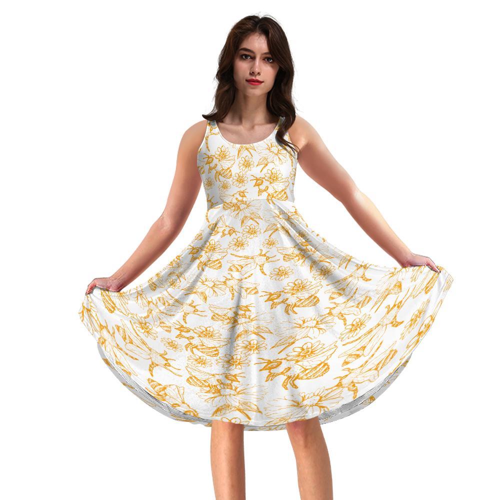 Gearhuman 3D Bees Women Dress ZK17062112 Women Dress 