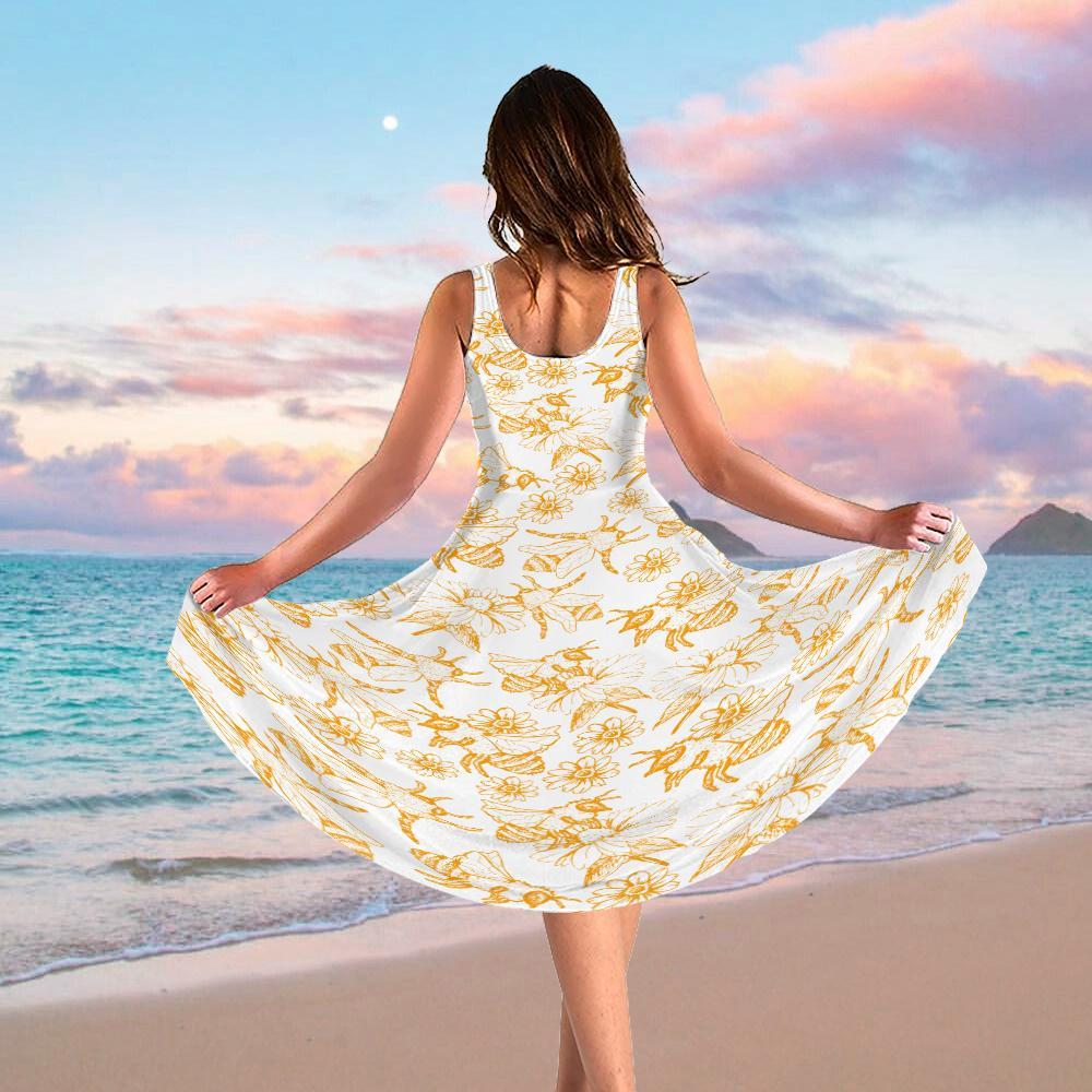 Gearhuman 3D Bees Women Dress ZK17062112 Women Dress 