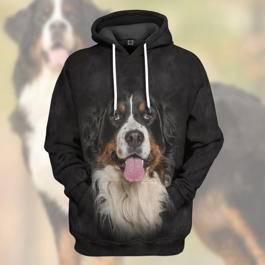 Gearhuman 3D Bernese Mountain Dog Tshirt Hoodie Apparel GV05036 3D Apparel