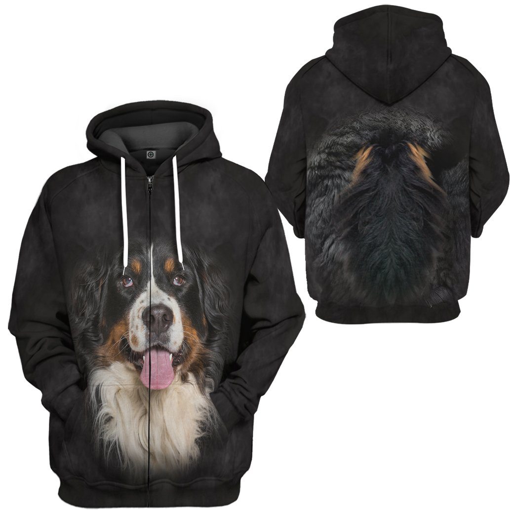 Gearhuman 3D Bernese Mountain Dog Tshirt Hoodie Apparel GV05036 3D Apparel