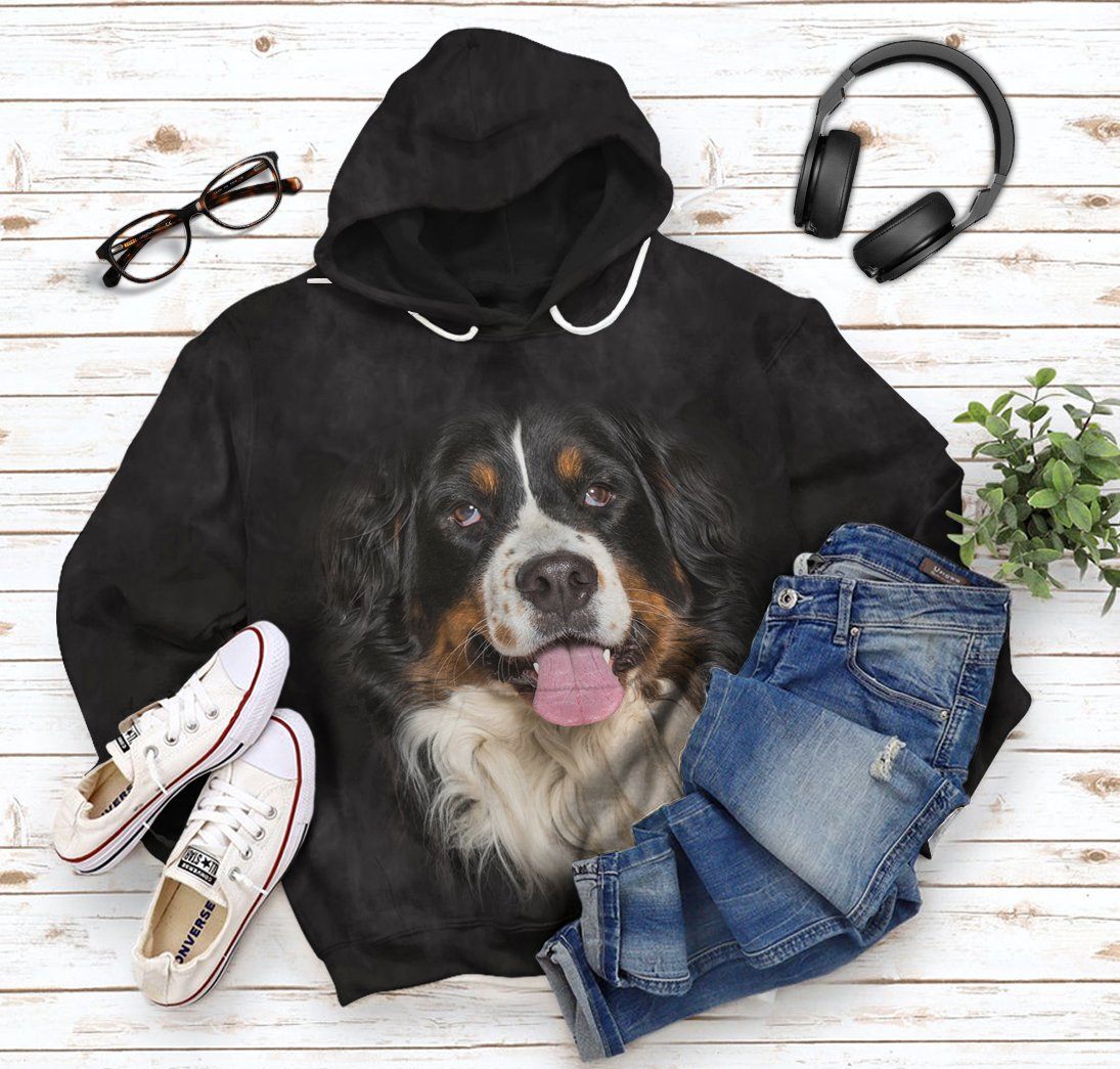 Gearhuman 3D Bernese Mountain Dog Tshirt Hoodie Apparel GV05036 3D Apparel